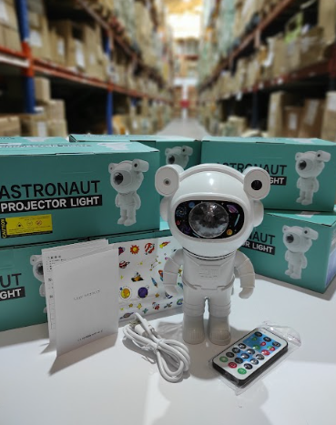 Proyector astronauta con altavoz bluetooth