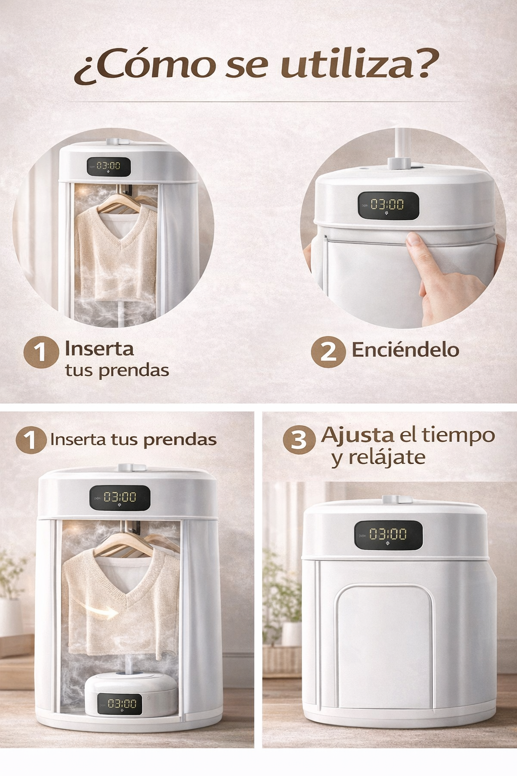 Secadora de Ropa Portátil Eléctrica | Secado Inteligente en Casa