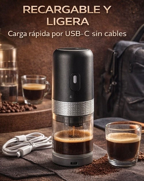 ☕ Cafetera Portátil Eléctrica – Café Recién Molido Donde Quieras