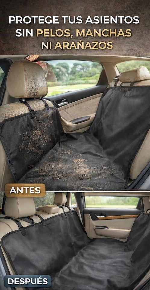 Protector Premium de Asiento para Mascotas – Anti Arañazos + Impermeable