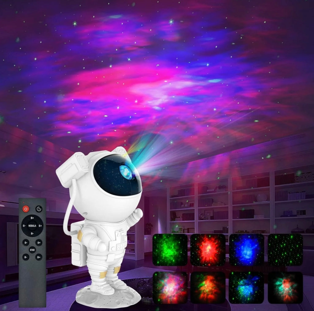 Proyector astronauta con altavoz bluetooth