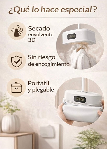 Secadora de Ropa Portátil Eléctrica | Secado Inteligente en Casa