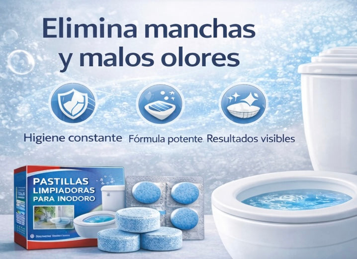 Pastillas limpiadoras para inodoro – Limpieza automática