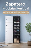 Zapatero Modular Vertical XXL – Organizador de Zapatos con Puertas Antipolvo