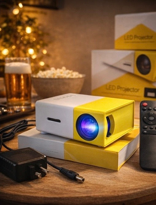 Proyector Portátil LED – Convierte Cualquier Pared en Pantalla